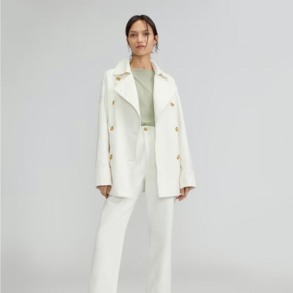 Everlane the organic cotton herringbone jacket S